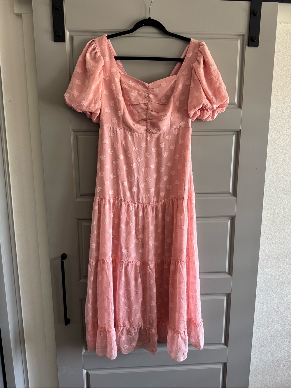 Fashion Blush Pink Smocked Dress